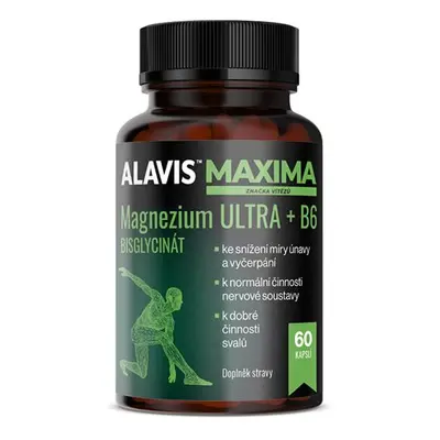 ALAVIS MAXIMA Magnezium ULTRA + B6 kapslí