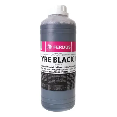 Ferdus Oživovač pneu - ochranný a barvicí přípravek na pneumatiky, černá barva- Tyre Black 1l