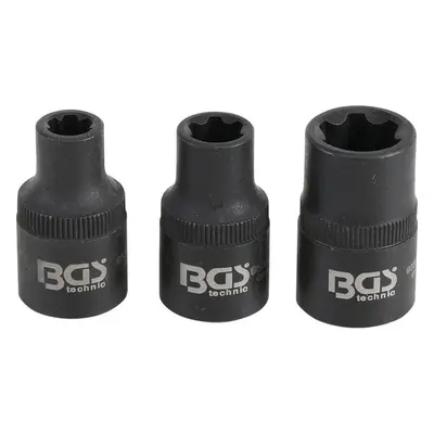 BGS Technic BGS 9336 Nástrčné hlavice 1/2" klínový profil (pro RIBE) M6S, M8S, M12S. Sada