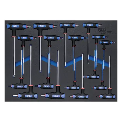 BGS technic Modul - klíče imbus, torx s T-rukojetí, 18ks - BGS 4010