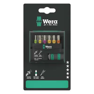 Wera 073641 Bity Bit-Check 12 Wood TX HF 1 SB (Sada 12 dílů)