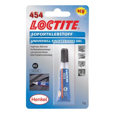 Vteřinové lepidlo, univerzální gelové, 3 g - Loctite 454