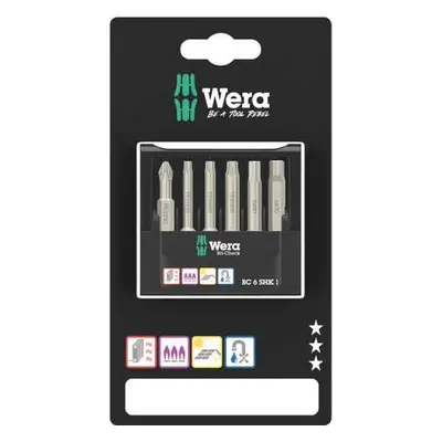 Wera 073631 Šroubovací bity 1/4" Bit-Check 6 SHK 1 SB (Sada 6 dílů)