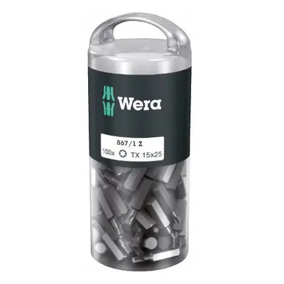 Wera 072447 Houževnaté bity 1/4" TX 15 867/1 Z TORX DIY (Balení 100 ks)