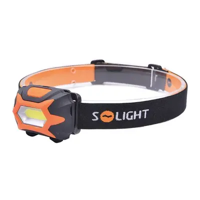 SOLIGHT Čelová LED COB svítilna - čelovka, 3W, 150 lm, bateriová