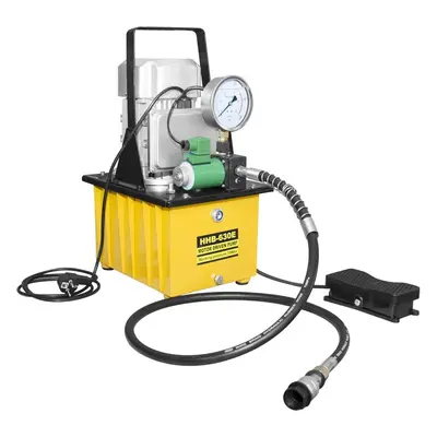 Nožní elektrická hydraulická pumpa s tlakoměrem, dvourychlostní, 20 bar - Genborx HHB-630E