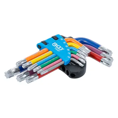 BGS technic Zástrčné klíče Torx T10-T50, vícebarevné, krátké, 9 ks - BGS 74457