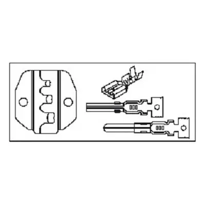 Náhradní čelisti pro krimpování neizolovaných elektrických konektorů 0.5-6 mm - JONNESWAY