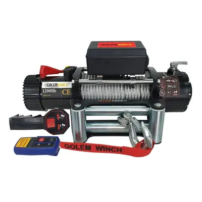 Elektrický naviják Golemwinch 12000 12V, 5,4 t, pro větší offroad, odtah - Golemtech