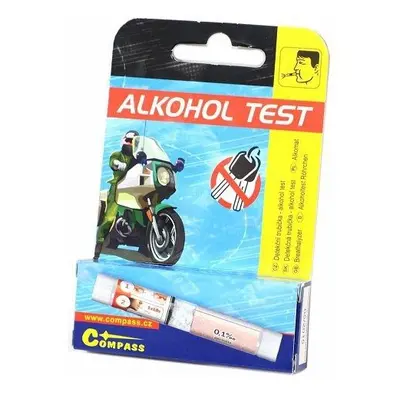 Alkohol tester - detekční trubička, jednorázový - COMPASS