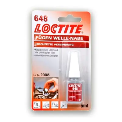 Lepidlo pro upevňování lícových válcových součástí, odolné vibracím, 5 ml - Loctite 648