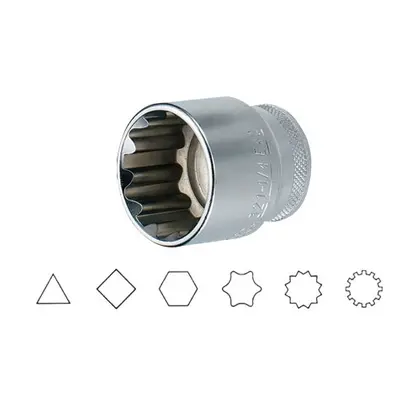 Hlavice 1/2" multiprofilové (různé velikosti) Jonnesway SuperTech Velikost: 14