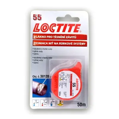 Závitové těsnící vlákno, 50 m - Loctite 55