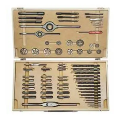 Závitníky a závitová očka, jemné stoupání, M4x0,5 - M14x1,5, sada 62 ks - Bučovice Tools