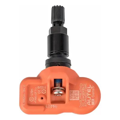 MDtools TPMS senzor s ALU ventilem, 433 MHz, programovatelný, černý