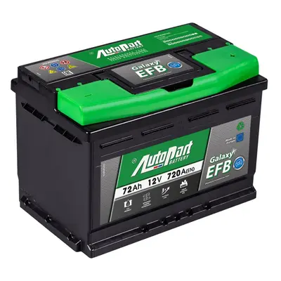 AUTOPART Autobaterie Galaxy EFB 72 Ah 12V, pro start-stop systém, 278x175x190 mm