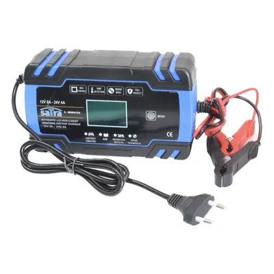 Nabíječka autobaterií, automatická 12V/24V, 8A/4A 2-150 Ah - SATRA