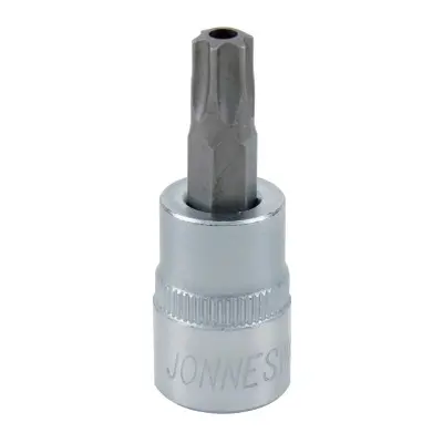 Zástrčné hlavice TORX s otvorem 3/8", 6hranné, délka 48 mm, různé rozměry - JONNESWAY Velikost: 