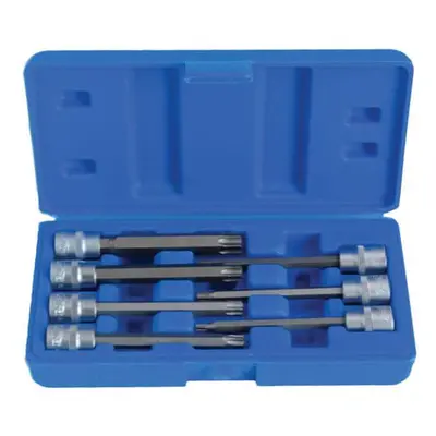 Zástrčné hlavice TORX 3/8", rozměry T25 - T60, prodloužené 110 mm, sada 7 ks - SATRA