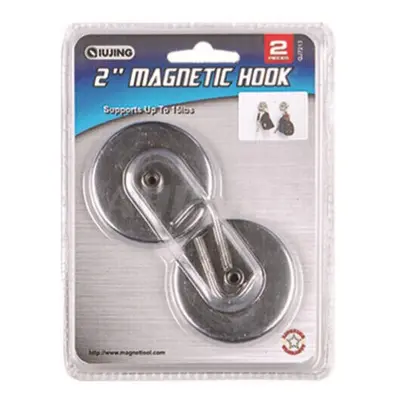 AHtool Magnetické háčky, průměr 50 mm, nosnost 7 kg, sada 2 ks