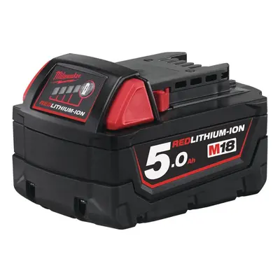 Baterie - akumulátor 5.0 Ah Li-Ion M18 Redlithium, pro aku nářadí - Milwaukee M18 B5