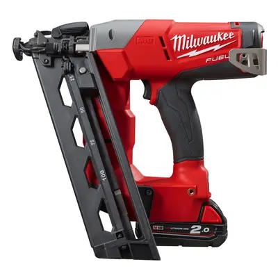 Aku hřebíkovačka úhlová 18V 2,0 Ah, zásobník na 110 hřebů - Milwaukee M18 CN16GA-202X