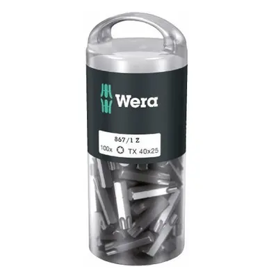 Wera 072452 Houževnaté bity 1/4" TX 40 867/1 Z TORX DIY (Balení 100 ks)