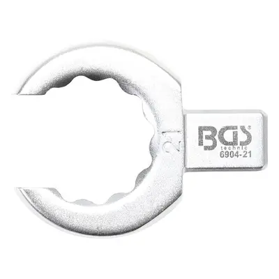 BGS Technic BGS 6904-21 Otevřený očkový klíč 21 mm, nástrčný s upínáním 9 x 12 mm