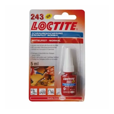 Lepidlo do závitů, středněpevnostní, 5 ml - Loctite 243