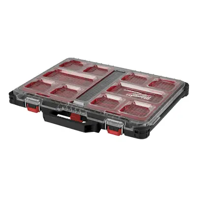 Slim organizér Packout 500 x 380 x 65 mm, 10 přihrádek - Milwaukee 4932471064