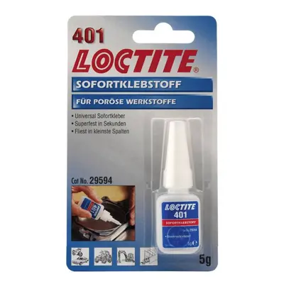 Vteřinové lepidlo, univerzální, 5 g - Loctite 401