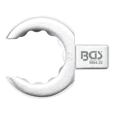 BGS Technic BGS 6904-22 Otevřený očkový klíč 22 mm, nástrčný s upínáním 9 x 12 mm