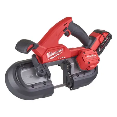 Aku pásová pila 18 V, 2 baterie 2,0 Ah a rychlonabíječka - Milwaukee M18 FBS85-202C FUEL