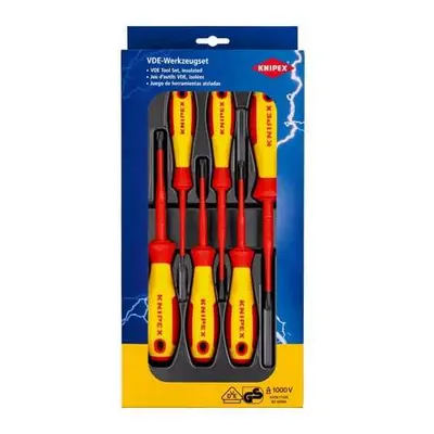 Elektrikářské VDE šroubováky PH/S-PZ/S-SL, 6 ks - Knipex 00 20 12 V05