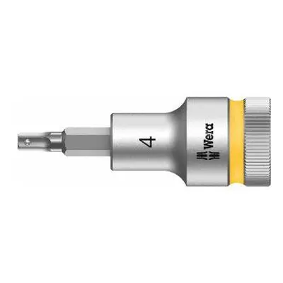 Wera 003820 Zástrčná bitová hlavice Zyklop 1/2" 6hran 4 mm 8740 C HF s přidržovací funkcí