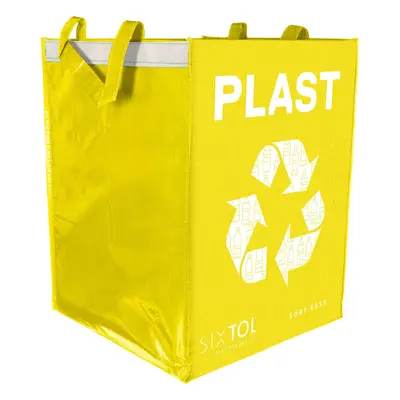 Taška na tříděný odpad SORT EASY PLASTIC, 30x30x40cm, 36l SIXTOL