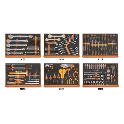 Sada modulů - 214 ks nářadí pro údržbu a servis, 6 pěnových EVA modulů - Beta Tools