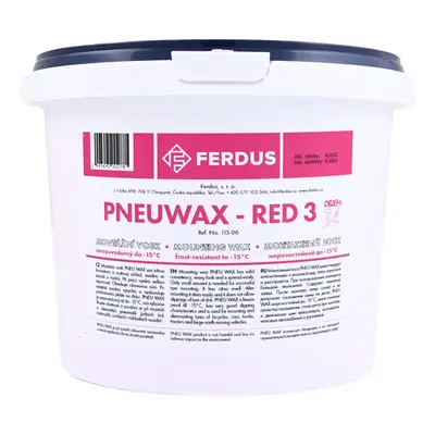 Montážní vosk 3 l, růžový, mrazuvzdorný - Ferdus PNEU WAX - RED 3