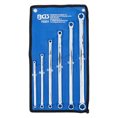 BGS technic Očkové klíče E-TORX E6-E24, extra dlouhé, sada 6 dílů - BGS 70331