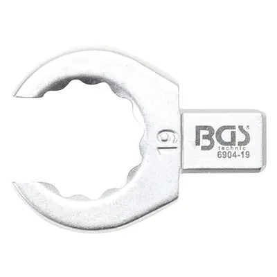 BGS Technic BGS 6904-19 Otevřený očkový klíč 18 mm, nástrčný s upínáním 9 x 12 mm