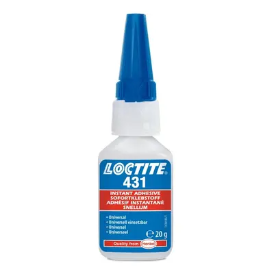 Vteřinové lepidlo, vhodné na kyselé povrchy, 20 g - Loctite 431