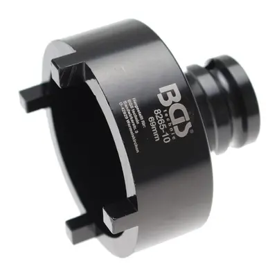 BGS Technic BGS 8265-10 Zástrčná hlavice 1/2" na matice se zářezy KM8. Vnější čep 69 mm