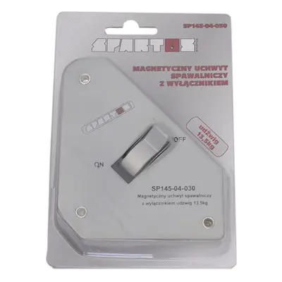 MDtools Úhlový magnet s vypínačem, nosnost 13,5kg - SPARTUS SP145-04-030