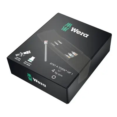 Wera 003375 Sada 8767 A TORX HF 1. Zástrčné nástavce pro Zyklop 1/4" (4 ks)