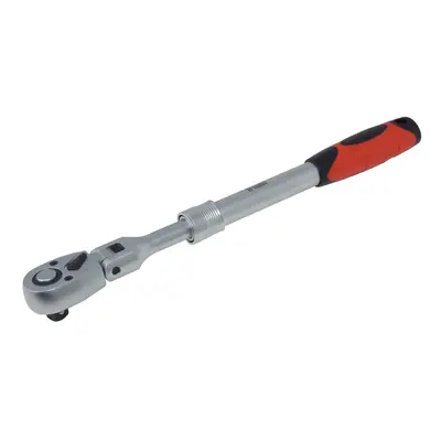 MDtools Ráčna teleskopická s kloubem 1/2", délka 350 - 490 mm, 72 zubů, s přepínáním