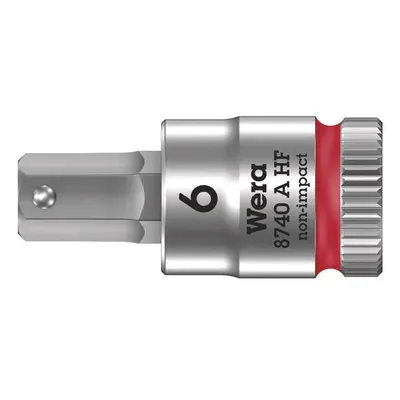 Wera 003337 Zástrčná bitová hlavice Zyklop 1/4" 6hran 6 mm typ 8740 A HF s přidržovací fun