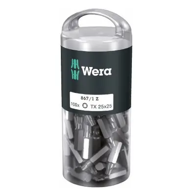 Wera 072449 Houževnaté bity 1/4" TX 25 867/1 Z TORX DIY (Balení 100 ks)