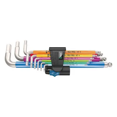 Wera 022699 Zástrčné klíče 3950/9 Hex-Plus 1,5 ÷ 10 mm Multicolour HF Stainless 1, přidržo