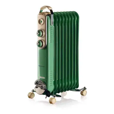 Ariete Vintage oil Radiator with 9 Element 838/04, zelený