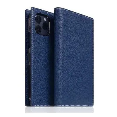 SLG Design puzdro D8 Full Grain Leather pre iPhone 12 Pro Max - Navy Blue